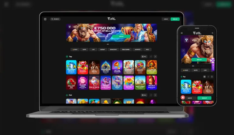 WildTornado Casino App Screenshot